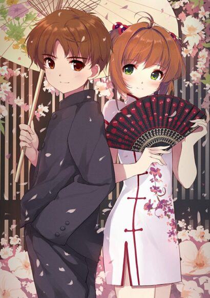 Hình ảnh dễ thương của Sakura và Li Chibi