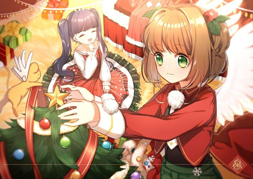 Hình ảnh của Sakura và Tomoyo vào Giáng sinh