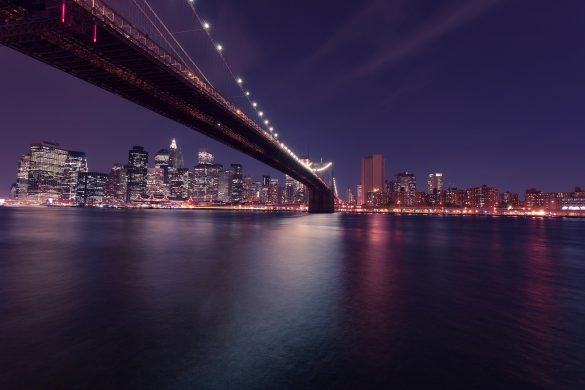 Hình ảnh thành phố New York và cầu Brooklyn