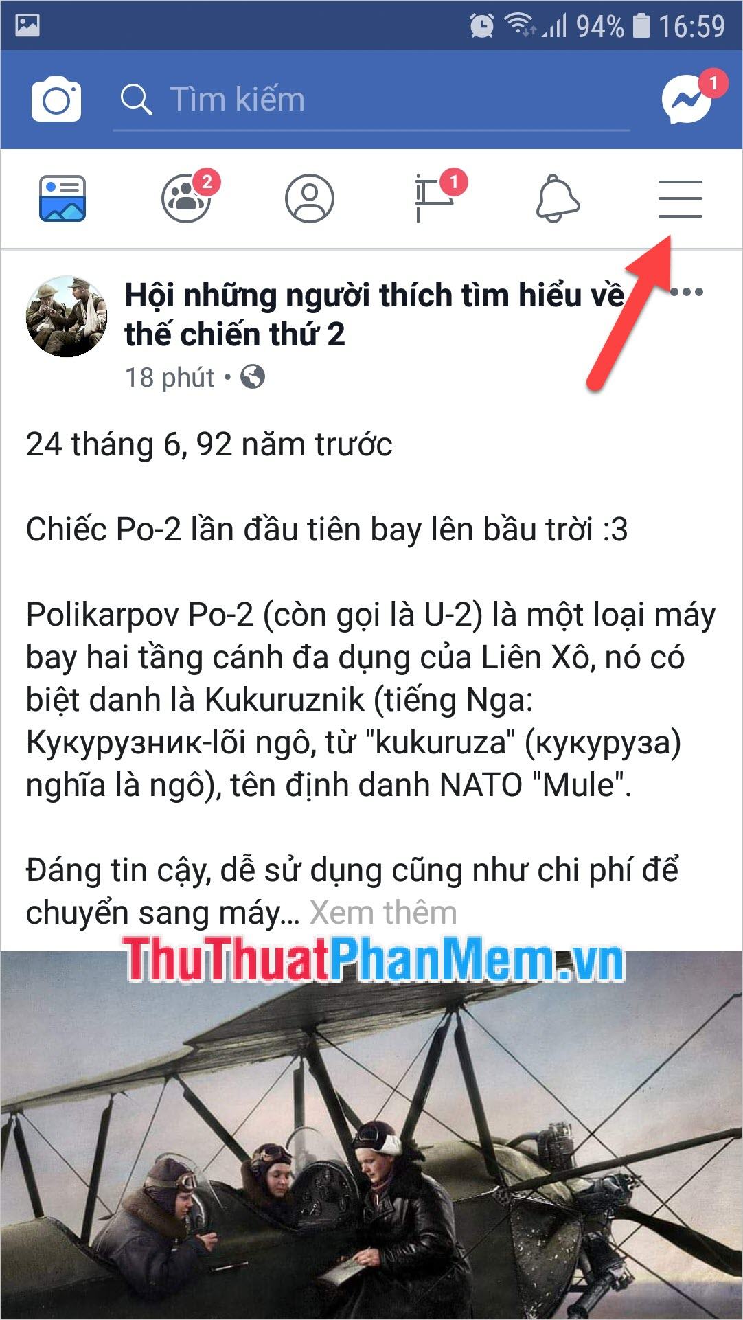 Chọn biểu tượng Cài đặt