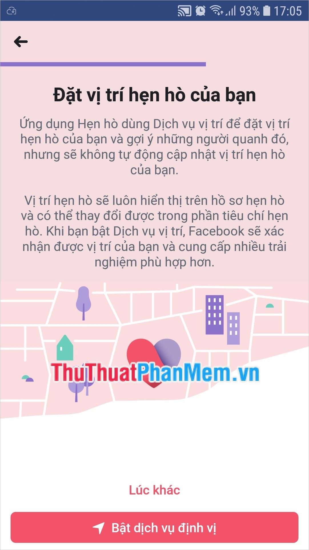 Bật dịch vụ định vị