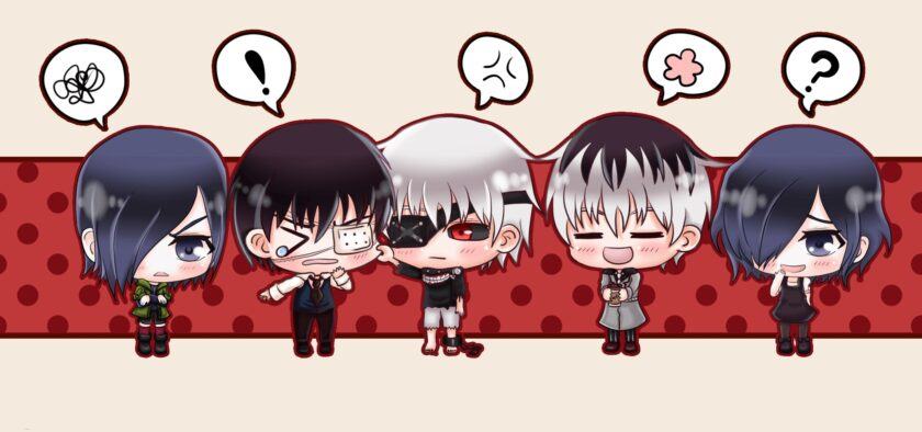 Tokyo Ghoul Chibi.  hình chụp