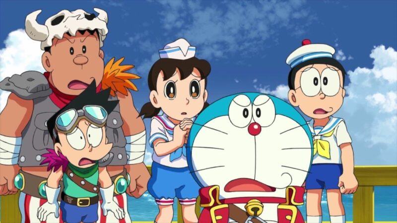 Hình ảnh dây chuyền Doraemon và những người bạn