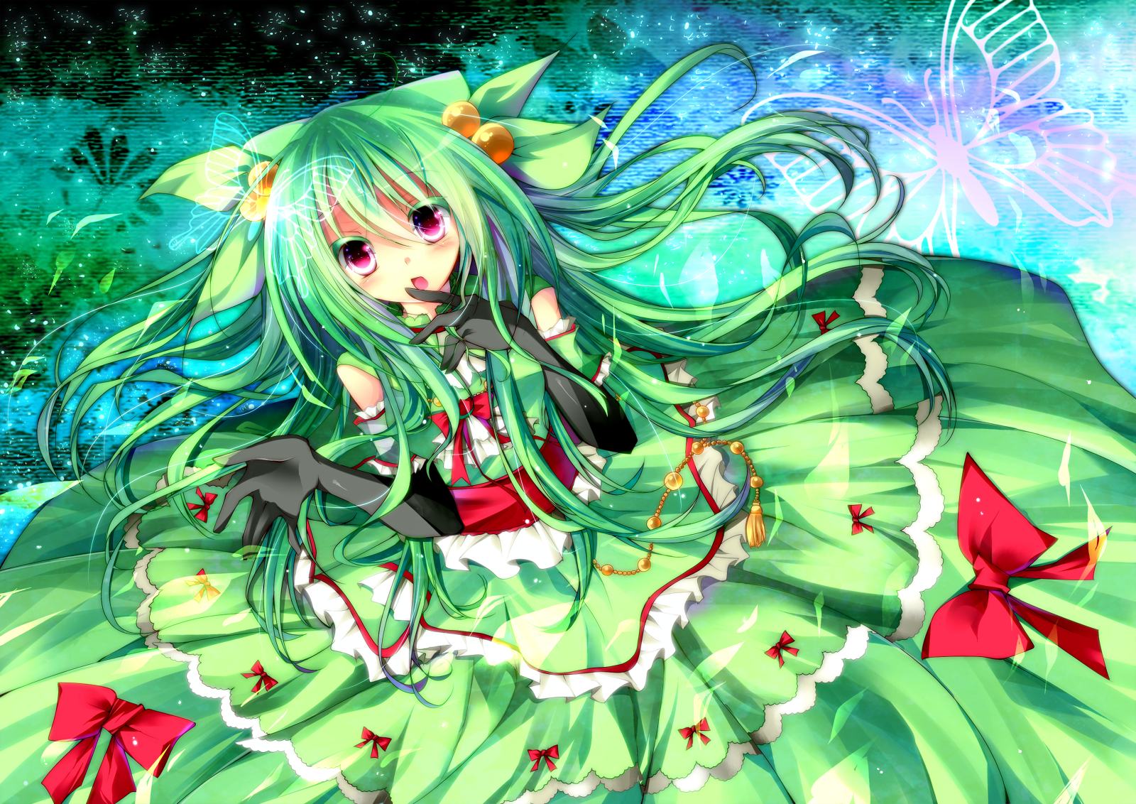 Ảnh Anime đẹp ( 1 ) - Anime girl tóc xanh lá - Wattpad