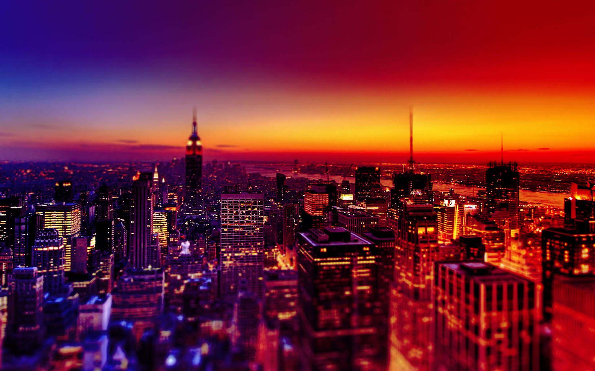 Tổng hợp hình nền thành phố về đêm cực đẹp trên máy tính