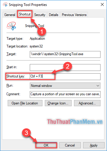 Tùy chọn chính để bật Snipping Tool nằm trong 