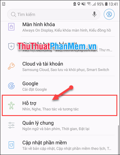 Chọn Hỗ trợ