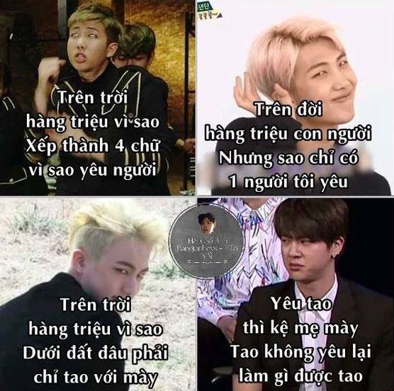 Ảnh BTS hài hước về tình yêu