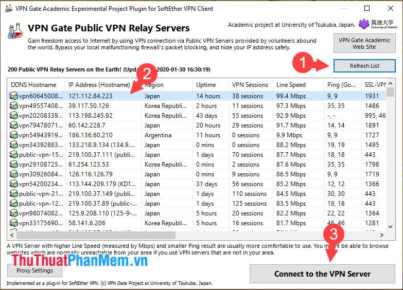 Chọn Kết nối với máy chủ VPN