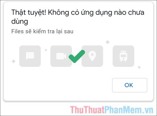 Chọn OK để hoàn tất