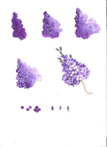 Cách vẽ hoa tử đinh hương trong 5 bước đơn giản
