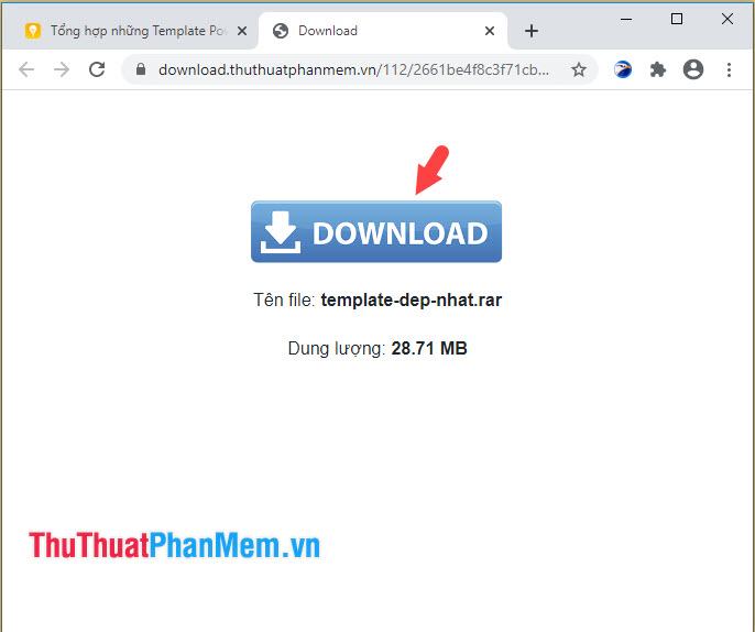 Nhấn Download để tải file