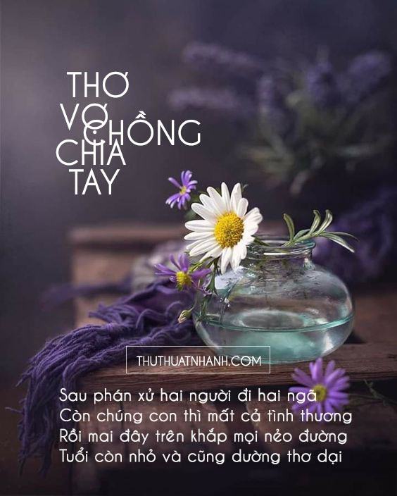 thơ vợ chồng chia tay