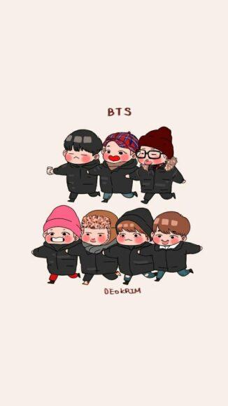 Ảnh Chibi BTS dễ thương nhất