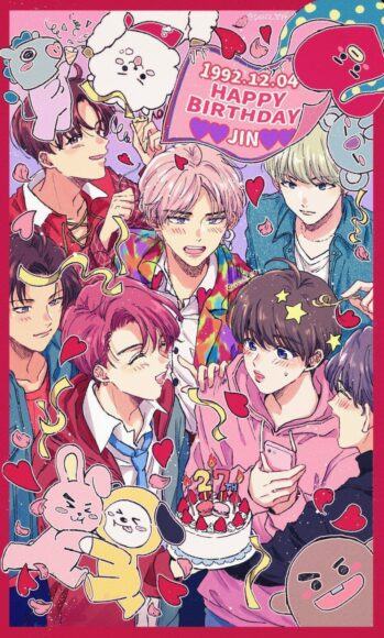 Hình ảnh BTS anime hiện đại nhất