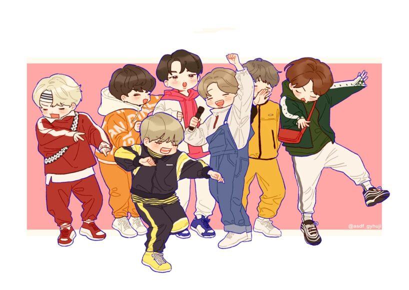 Ảnh Chibi BTS Dễ Thương Và Đáng Yêu