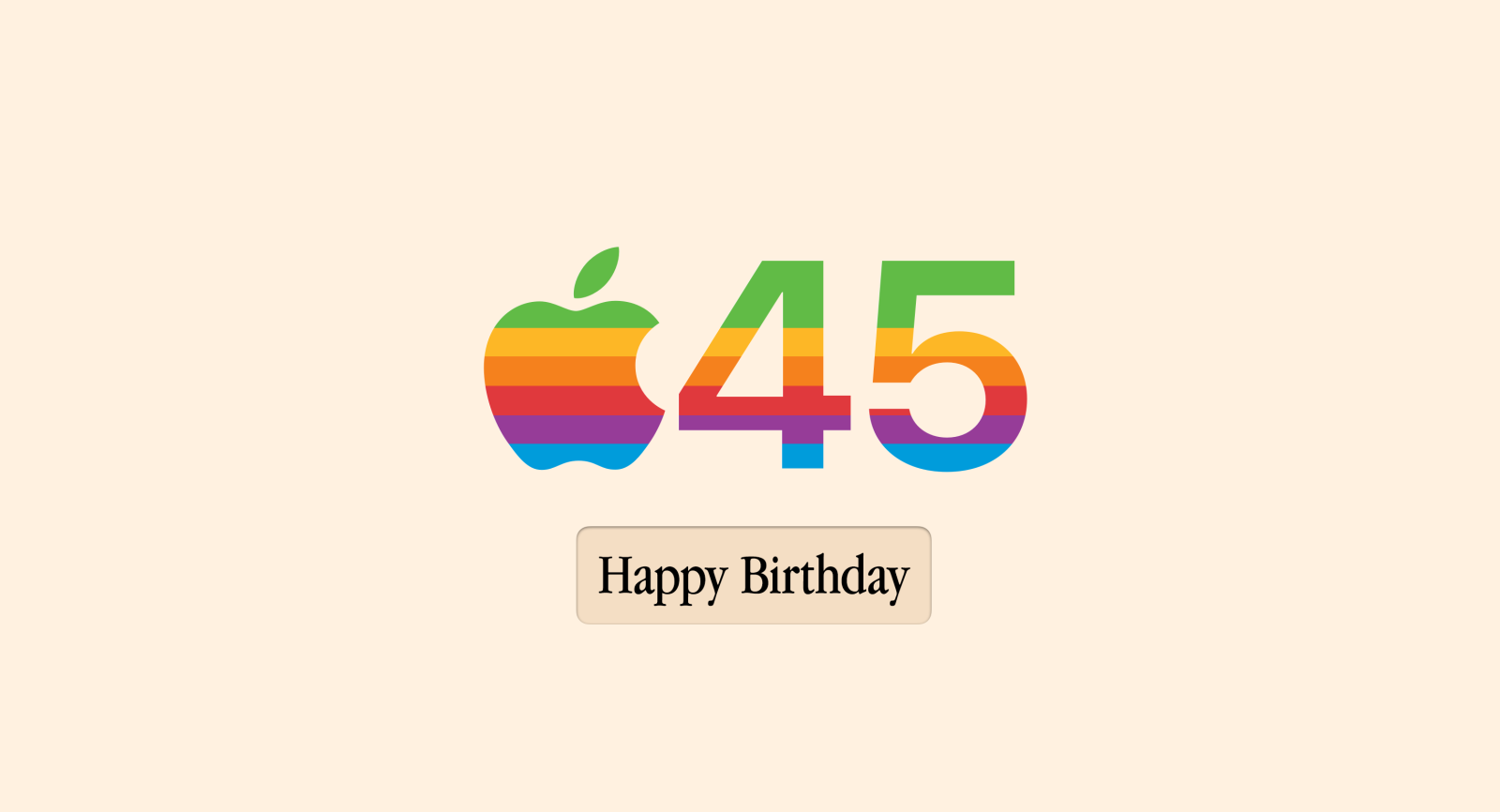 Phông nền sinh nhật công ty Apple