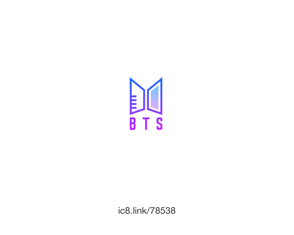 Hình ảnh logo của BTS rất độc đáo