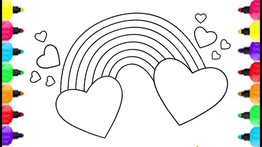 50 bức tranh tô màu hình trái tim đẹp nhất dành tặng cho bé  Trường Mầm  Non Họa Mi