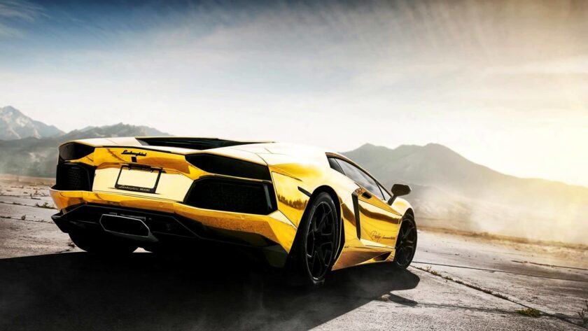 Hình Nền Lamborghini Màu Vàng