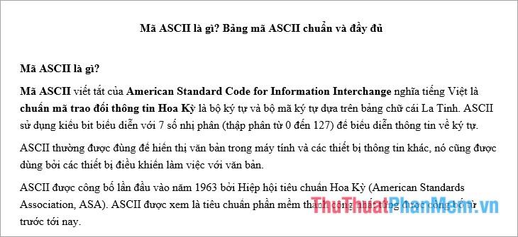 Sau đó bạn mở file Word bị lỗi và xem kết quả