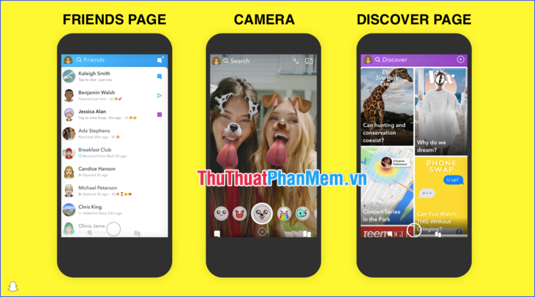Khám phá Snapchat và Live Stories