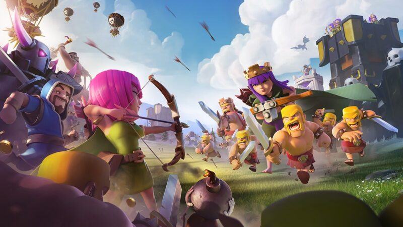 hình ảnh của trận chiến clash of clans