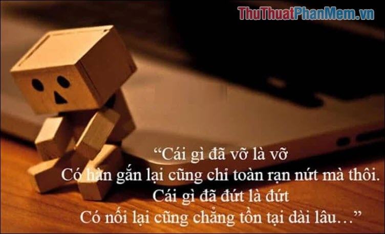 Tôi không nghĩ rằng một phụ nữ trốn chạy gia đình, là một gia đình tan vỡ