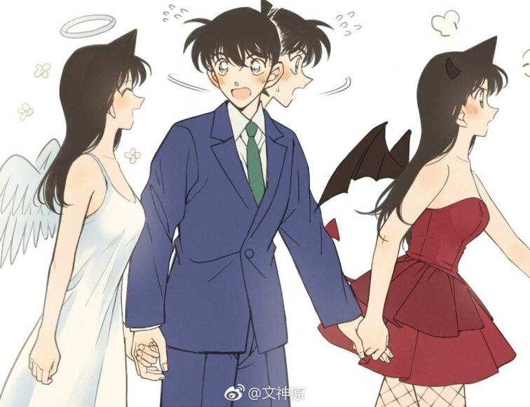 Hình ảnh bối rối của Shinichi Kudo