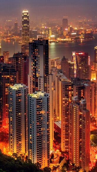 Hình ảnh trung tâm thành phố Hồng Kông