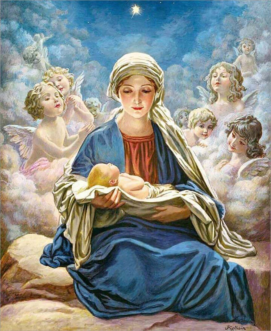 hình ảnh đức mẹ Maria bế chúa giêsu