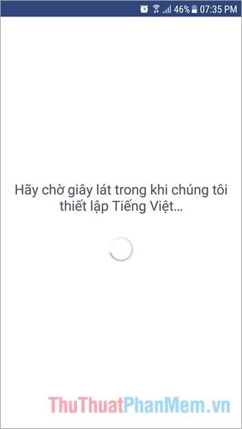 Tự động Facebook sẽ đặt ngôn ngữ đã chọn cho facebook của bạn