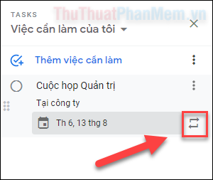 Trong mục Thêm việc cần làm, nhập tên và thời gian cho nhiệm vụ