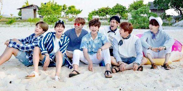 Hình ảnh mới nhất của BTS bên bờ biển