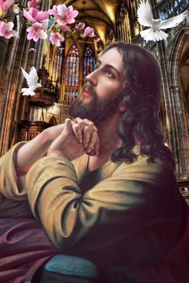 hình ảnh chúa jesus cầu nguyện