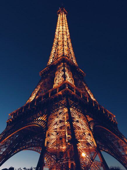 Hình ảnh tháp Eiffel về đêm