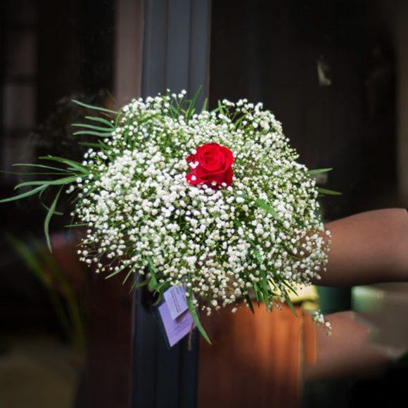 hoa ngày lễ tình nhân hoa em bé và hoa đỏ