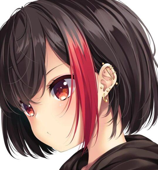 Hình ảnh anime tóc ngắn màu đen