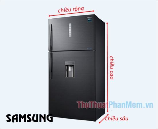 [Khám Phá #2] Kích thước tủ lạnh side by side thông dụng của Samsung, Hitachi, LG, Toshiba, Panasonic. mới nhất