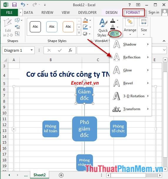 Tạo màu chữ, màu viền và hiệu ứng cho chữ