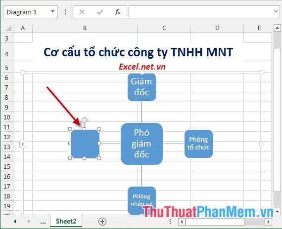 Nhập nội dung cho phần tử mới của lưu đồ