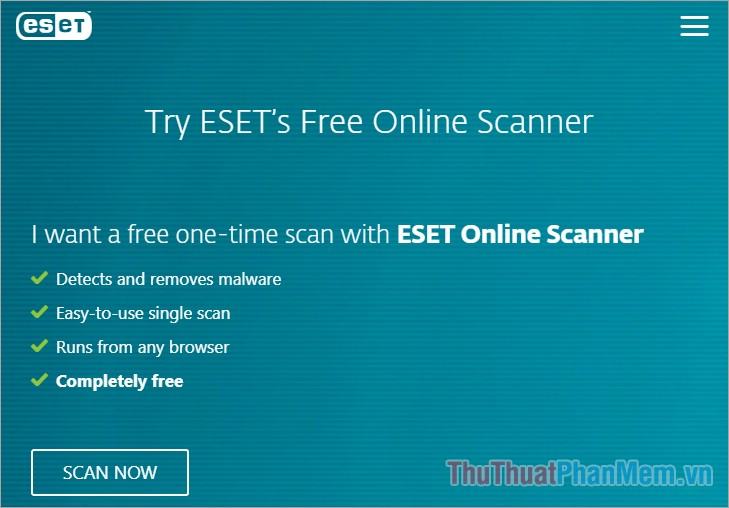 Máy quét trực tuyến ESET