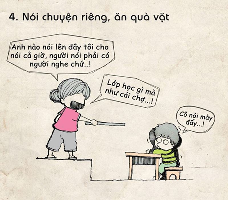 Hình ảnh vui nhộn về cảnh lớp học