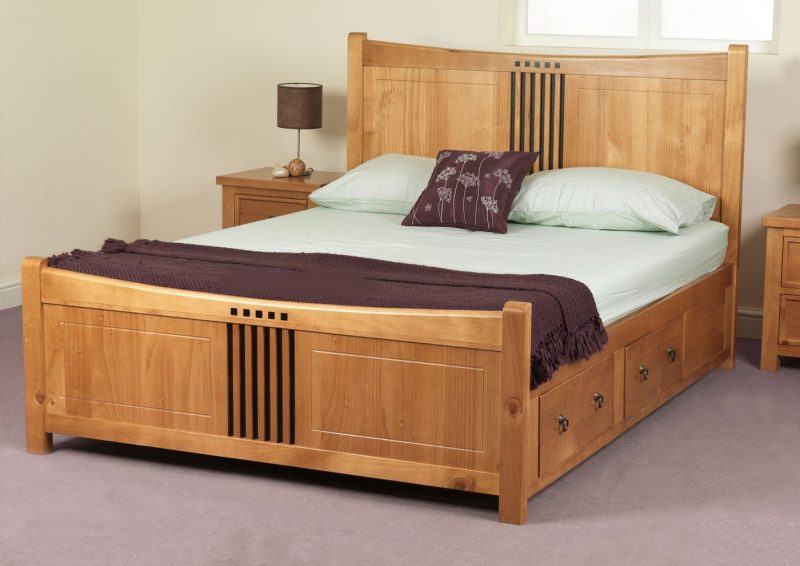 hình ảnh giường gỗ