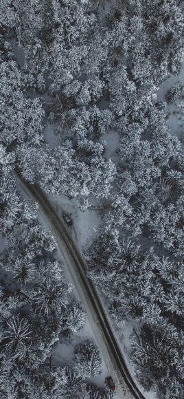 Hình ảnh mùa đông trên đường sắt