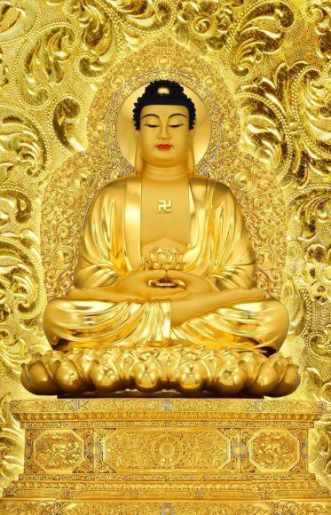 Hình ảnh Phật A Di Đà đẹp trong chùa