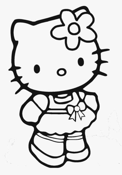 Hình Vẽ Hello Kitty Dễ Thương
