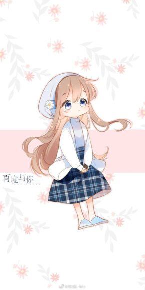 anime dễ thương dễ thương anime chibi dễ thương cô gái dễ thương đang buồn