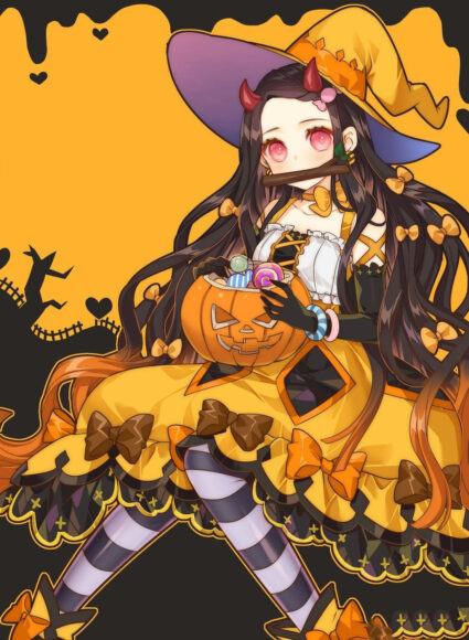 ảnh anime halloween huyền ảo