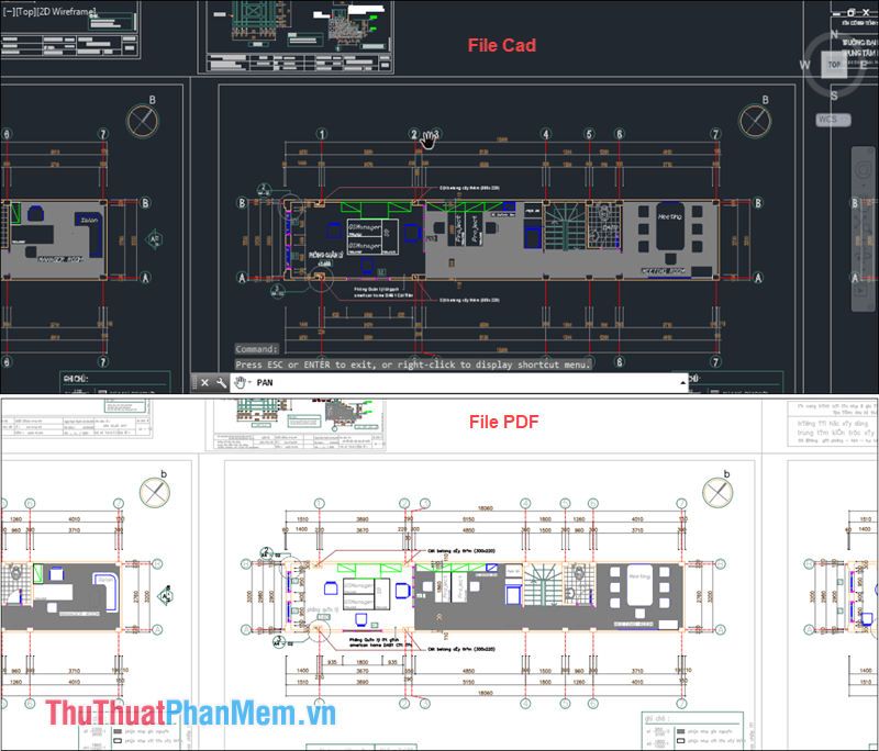 Kết quả chuyển file Cad sang PDF